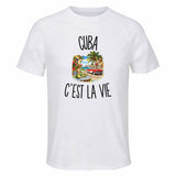 T-shirt de Sport Homme Cuba c’est la vie