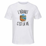 T-shirt de Sport Homme L’Hérault c’est la vie