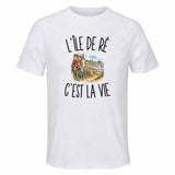 T-shirt de Sport Homme L’Île de Ré c’est la vie