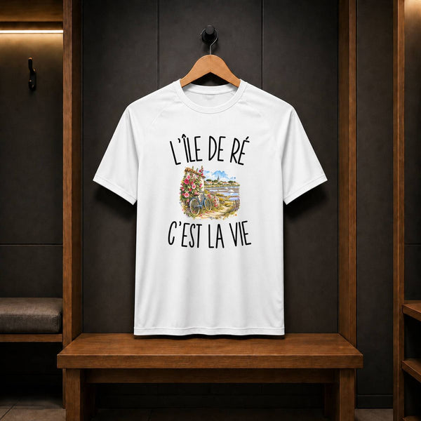 T-shirt de Sport Homme L’Île de Ré c’est la vie