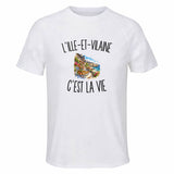 T-shirt de Sport Homme L’Ille-et-Vilaine c’est la vie
