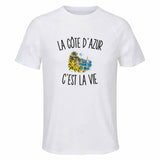 T-shirt de Sport Homme La Côte d’Azur c’est la vie