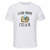 T-shirt de Sport Homme La Seine-Maritime c’est la vie