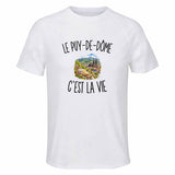T-shirt de Sport Homme Le Puy-de-Dôme c’est la vie