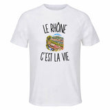 T-shirt de Sport Homme Le Rhône c’est la vie