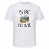T-shirt de Sport Homme Les Alpes c’est la vie