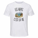T-shirt de Sport Homme Les Alpes c’est la vie