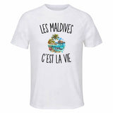 T-shirt de Sport Homme Les Maldives c’est la vie