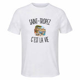 T-shirt de Sport Homme Saint-Tropez c’est la vie