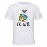 T-shirt de Sport Homme Tahiti c’est la vie