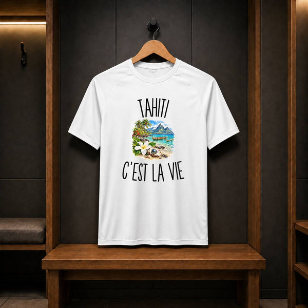 T-shirt de Sport Homme Tahiti c’est la vie