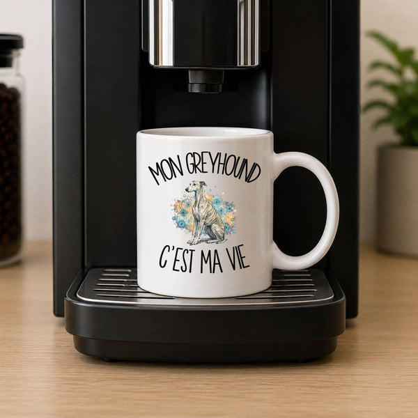 Mug Mon Greyhound c'est ma vie