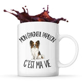 Mug Mon Épagneul Papillon c'est ma vie