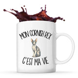 Mug Mon Cornish Rex c'est ma vie