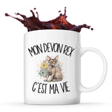 Mug Mon Devon Rex c'est ma vie