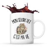 Mug Mon Selkirk Rex c'est ma vie