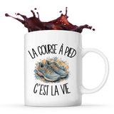 Mug La course à pied c'est la vie