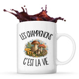 Mug Les champignons c'est la vie