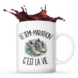 Mug Le semi-marathon c'est la vie