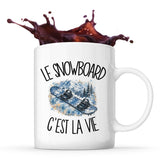Mug Le snowboard c'est la vie