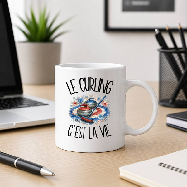 Mug Le curling c'est la vie