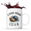 Mug Le football américain c'est la vie