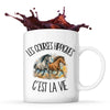 Mug Les courses hippiques c'est la vie