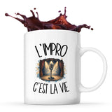 Mug L'impro c'est la vie
