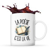 Mug La poésie c'est la vie