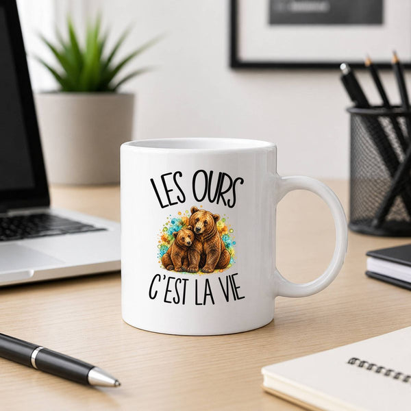 Mug Les ours c'est la vie