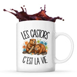 Mug Les castors c'est la vie