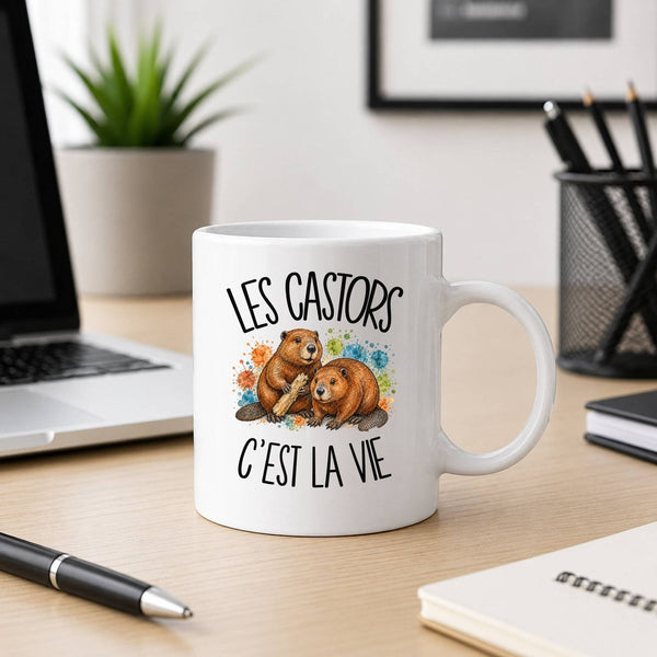 Mug Les castors c'est la vie