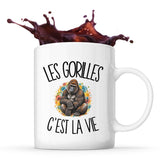 Mug Les gorilles c'est la vie
