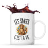 Mug Les singes c'est la vie