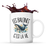 Mug Les baleines c'est la vie