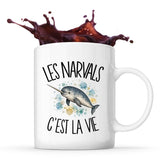Mug Les narvals c'est la vie