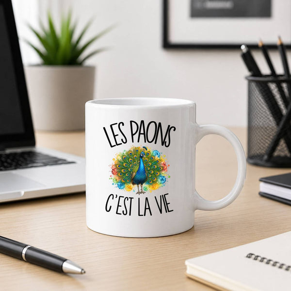 Mug Les paons c'est la vie