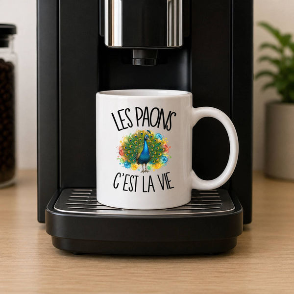 Mug Les paons c'est la vie