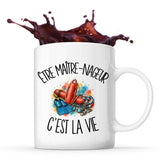 Mug Être maître-nageur c'est la vie