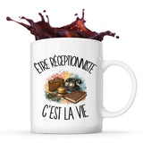 Mug Être réceptionniste c'est la vie
