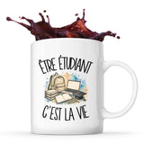 Mug Être étudiant c'est la vie