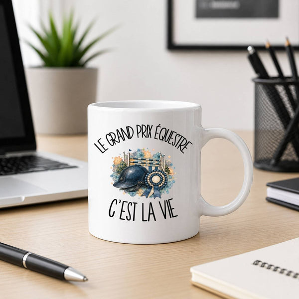 Mug Le grand prix équestre c'est la vie
