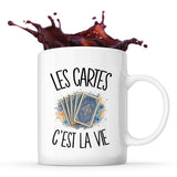 Mug Les cartes c'est la vie