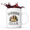 Mug La dégustation c'est la vie