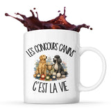Mug Les concours canins c'est la vie