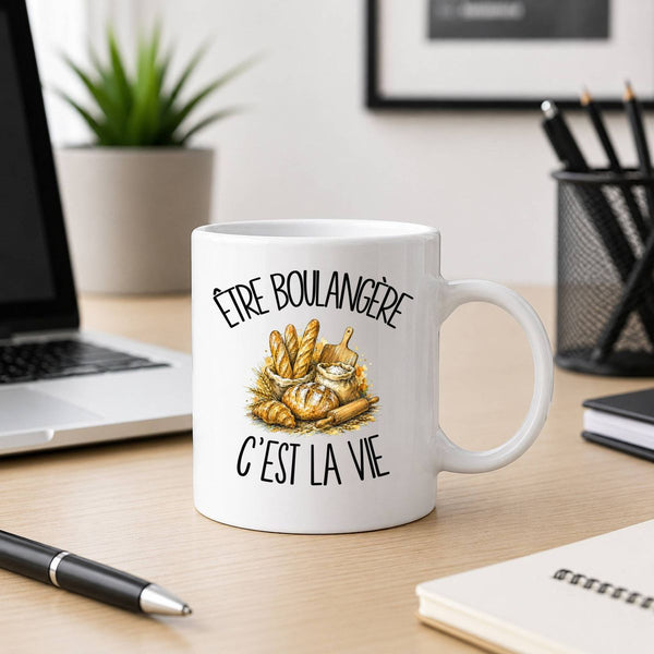 Mug Être boulangère c'est la vie