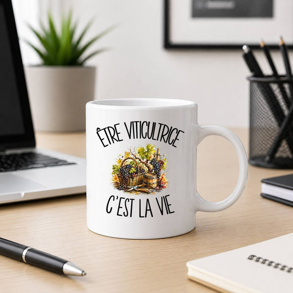 Mug Être viticultrice c'est la vie
