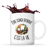 Mug Être coach sportive c'est la vie