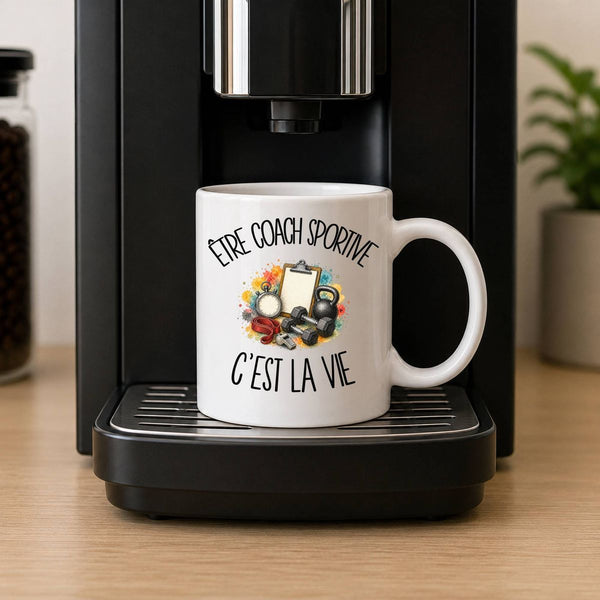 Mug Être coach sportive c'est la vie