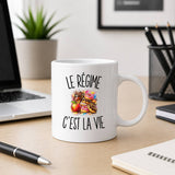 Mug Le Régime c’est la vie